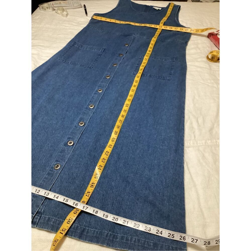Christopher & Banks Denim Sleeveless Maxi Dress L - Picture 4 of 9